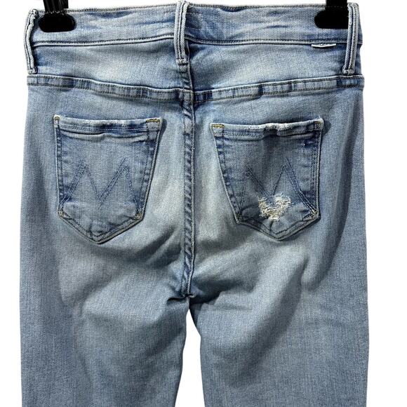 Mother Size 25 Jeans The Insider Crop Step Chew Hem Mid Rise Outerspace Wash - Picture 4 of 16